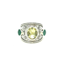Load image into Gallery viewer, Nicky Butler SS Lemon Quartz Multi Gem Band Ring