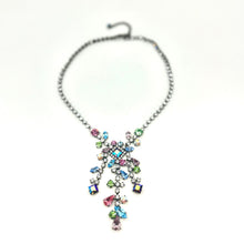 Load image into Gallery viewer, Nicky Butler Fashion Blue &amp; Multi Crystal Carnival Drop Necklace