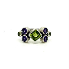 Load image into Gallery viewer, Nicky Butler SS Peridot Multi Gem Band Ring