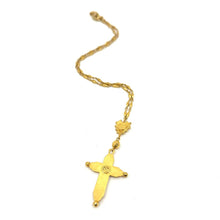 Load image into Gallery viewer, Nicky Butler Fashion Gold-Tone Heart &amp; Bead Cross Necklace