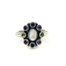 Load image into Gallery viewer, Nicky Butler SS Moonstone Multi Gem Oval Ring