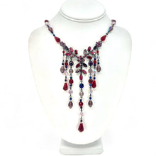 Load image into Gallery viewer, Nicky Butler Fashion Red &amp; Multi Crystal &amp; Rhinestone Chandelier Drop Necklace