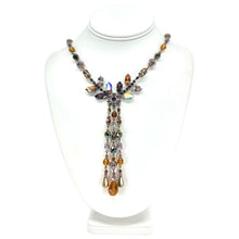 Load image into Gallery viewer, Nicky Butler Fashion Honey Multi Crystal &amp; Rhinestone Tassel Drop Necklace