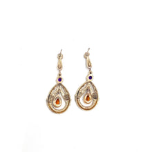 Load image into Gallery viewer, Nicky Butler Bronze Honey Quartz Multi Gem Drop Earrings
