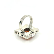 Load image into Gallery viewer, Nicky Butler SS Honey Quartz Multi Gem Square Ring