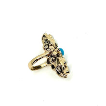Load image into Gallery viewer, Nicky Butler Bronze Turquoise Multi Gem Ring