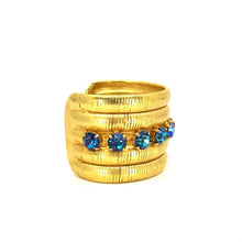Load image into Gallery viewer, Nicky Butler Fashion Gold-Tone Wide Crystal Egyptian Cobra Cuff