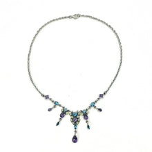 Load image into Gallery viewer, Nicky Butler SS London Blue Topaz Multi Gem Drop Necklace