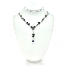Load image into Gallery viewer, Nicky Butler SS Amethyst Multi Gem Pear Drop Necklace