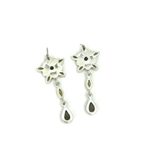 Load image into Gallery viewer, Nicky Butler SS Smokey Quartz Multi Gem Flower Earrings
