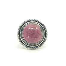 Load image into Gallery viewer, Nicky Butler SS Rhodonite Round Solitaire Gem Ring