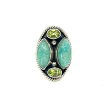 Load image into Gallery viewer, Nicky Butler SS Green Adventurine Multi Gem Ring