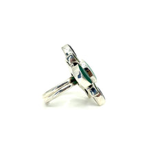 Load image into Gallery viewer, Nicky Butler SS Emerald Beryl Corundum Multi Gem Cluster Ring