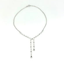 Load image into Gallery viewer, Nicky Butler SS Garnet Gem Lariat Drop Necklace