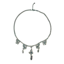 Load image into Gallery viewer, Nicky Butler Fashion Red Multi Crystal &amp; Rhinestone Marquise Drop Necklace