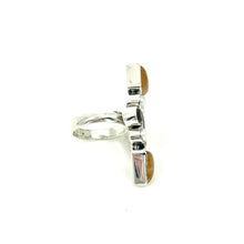Load image into Gallery viewer, Nicky Butler SS Goldy Quartz Multi Gem Geometric Ring