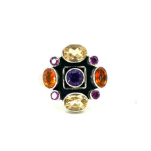 Load image into Gallery viewer, Nicky Butler SS Citrine Multi Gem Cluster Ring