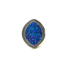Load image into Gallery viewer, Nicky Butler SS Drusy Quartz Marquise Gem Ring