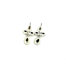 Load image into Gallery viewer, Nicky Butler SS Smokey Quartz Multi Gem Pear Drop Earrings