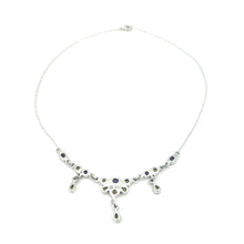 Load image into Gallery viewer, Nicky Butler SS Amethyst Multi Gem Drop Necklace