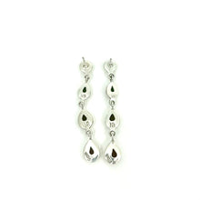 Load image into Gallery viewer, Nicky Butler SS Garnet Gem Lineal Drop Earrings