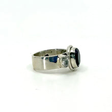 Load image into Gallery viewer, Nicky Butler SS Amethyst Gem &amp; CZ Band Ring