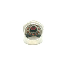 Load image into Gallery viewer, Nicky Butler SS Garnet Gem Cigar Band Ring