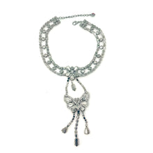 Load image into Gallery viewer, Nicky Butler Fashion Pink &amp; Multi Crystal Butterfly Choker Necklace