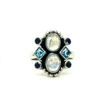 Load image into Gallery viewer, Nicky Butler SS Moonstone Multi Gem Ring