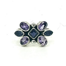 Load image into Gallery viewer, Nicky Butler SS Amethyst Multi Gem Ring