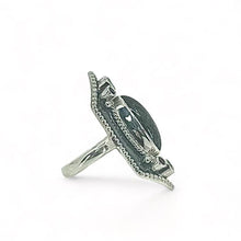 Load image into Gallery viewer, Nicky Butler SS Black Rutilated Quartz Multi Gem Shield Ring