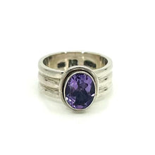 Load image into Gallery viewer, Nicky Butler SS Amethyst Oval Solitaire Gem Ring