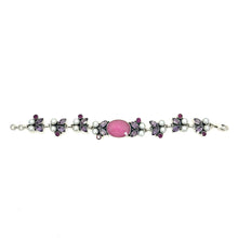 Load image into Gallery viewer, Nicky Butler SS Rose Pink Chalcedony Multi Gem Bracelet