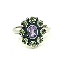 Load image into Gallery viewer, Nicky Butler SS Amethyst Multi Gem Flower Ring