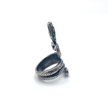 Load image into Gallery viewer, Nicky Butler Fashion Pewter-Tone Serpent Knuckle Ring