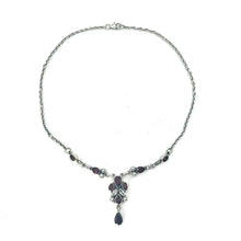 Load image into Gallery viewer, Nicky Butler SS Garnet Multi Gem &amp; FWP Necklace
