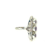 Load image into Gallery viewer, Nicky Butler SS Amethyst Gem Leaf Ring