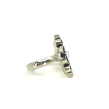 Load image into Gallery viewer, Nicky Butler SS Rainbow Moontone Multi Gem Cluster Ring