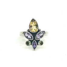 Load image into Gallery viewer, Nicky Butler SS Amethyst Multi Gem Ring