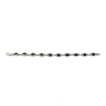 Load image into Gallery viewer, Nicky Butler SS 7" Garnet Gemstone Bracelet