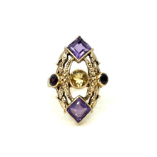 Load image into Gallery viewer, Nicky Butler Bronze Amethyst Multi Gem Ring