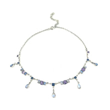 Load image into Gallery viewer, Nicky Butler SS Rainbow Moonstone Multi Gem Pear Drop Necklace