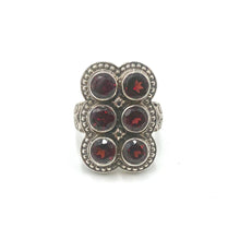 Load image into Gallery viewer, Nicky Butler SS Garnet Gem Caviar Bead Ring