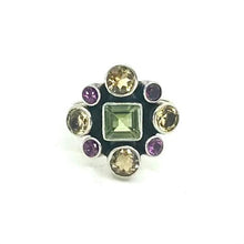 Load image into Gallery viewer, Nicky Butler SS Lime Quartz Multi Gem Ring