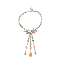 Load image into Gallery viewer, Nicky Butler Fashion Honey Multi Crystal &amp; Rhinestone Tassel Drop Necklace