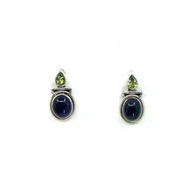 Load image into Gallery viewer, Nicky Butler SS Amethyst Multi Gem Door Knocker Earrings