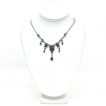Load image into Gallery viewer, Nicky Butler SS London Blue Topaz Multi Gem Drop Necklace