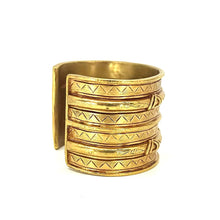 Load image into Gallery viewer, Nicky Butler Fashion Gold-Tone Hieroglyph Cuff