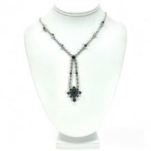 Load image into Gallery viewer, Nicky Butler SS Garnet Cabochon Multi Gem Necklace