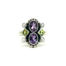 Load image into Gallery viewer, Nicky Butler SS Amethyst Multi Gem Ring